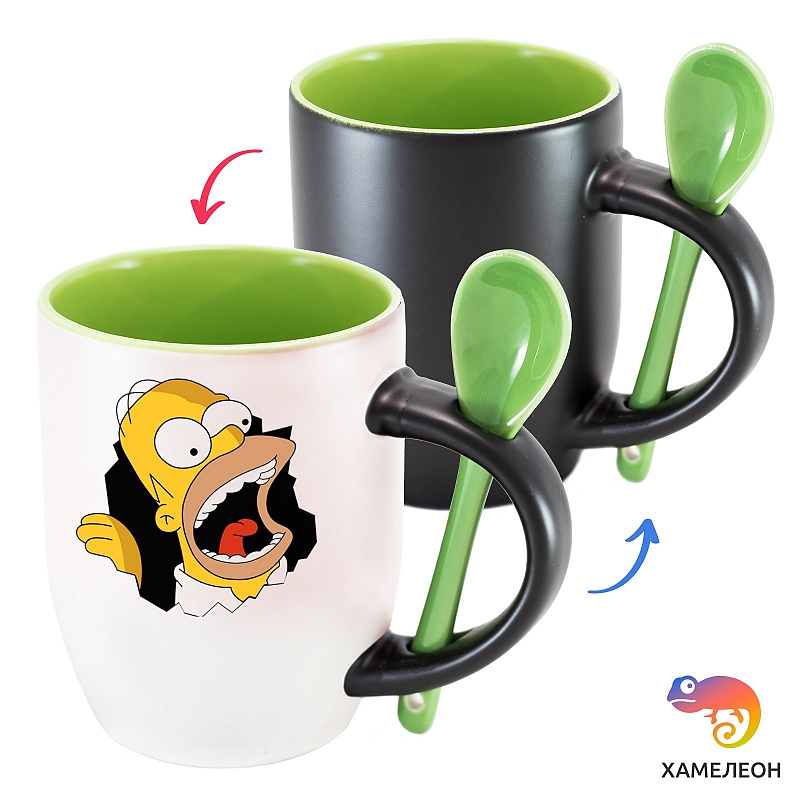 Кружка хамелеон «Гомер Симпсон псих» - # 4 Кружка хамелеон «Гомер Симпсон псих» #4