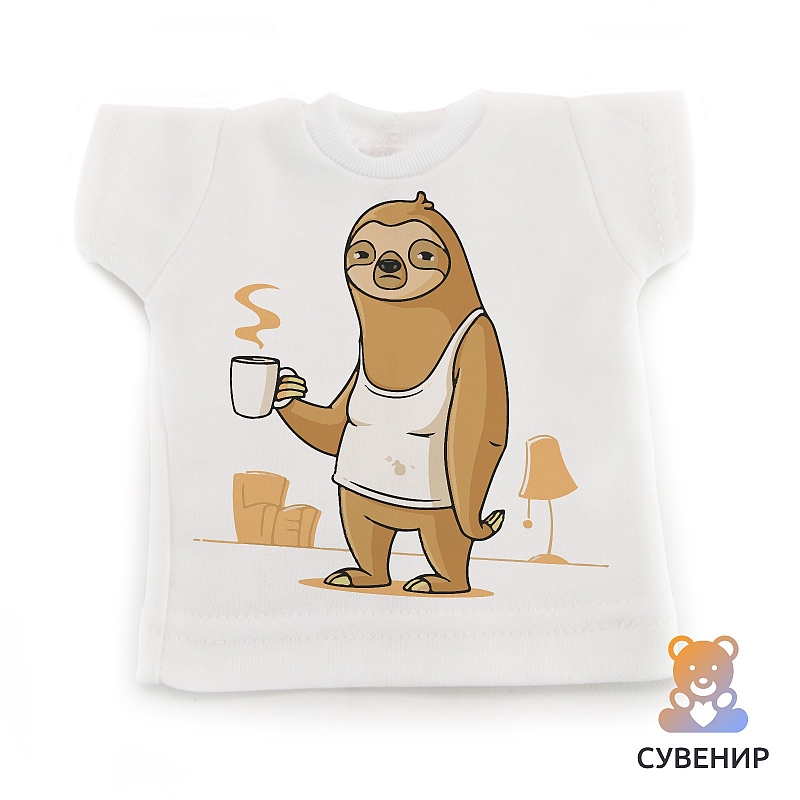 Сувенирная футболка Утро понедельника - # 1 Сувенирная футболка Утро понедельника #1