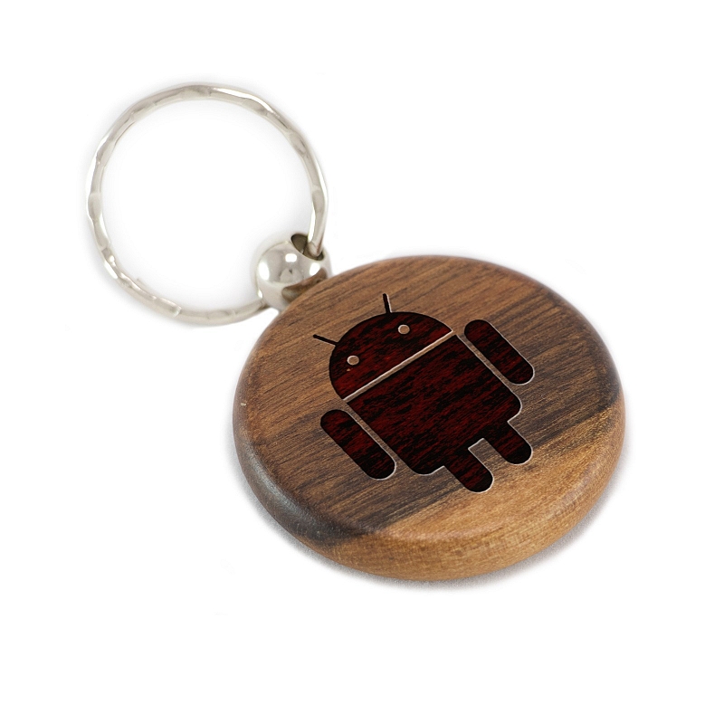 Брелок Android из дерева #2