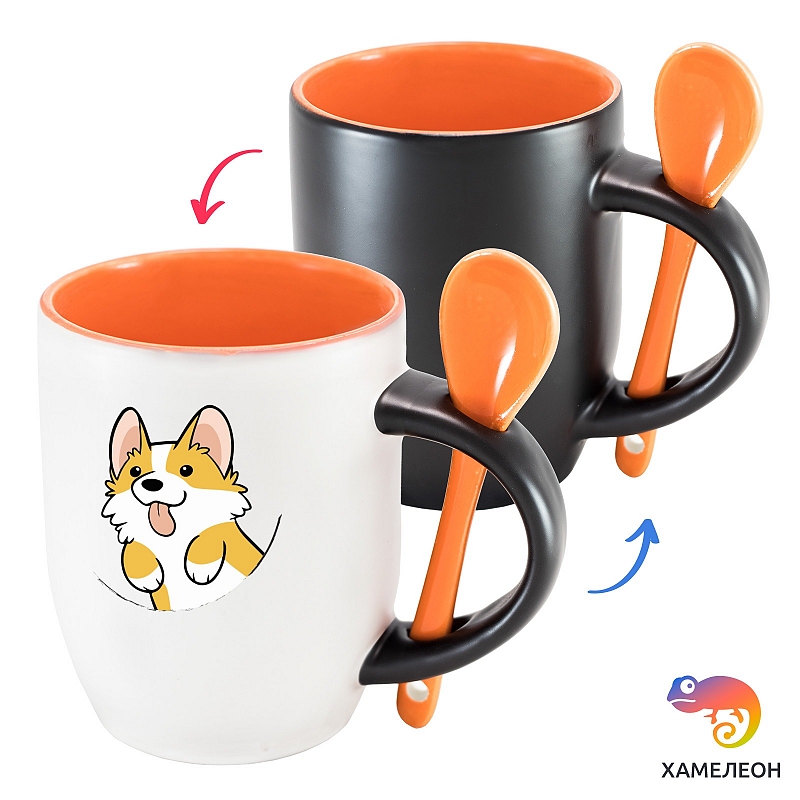 Кружка хамелеон Corgi - # 4 Кружка хамелеон Corgi #4