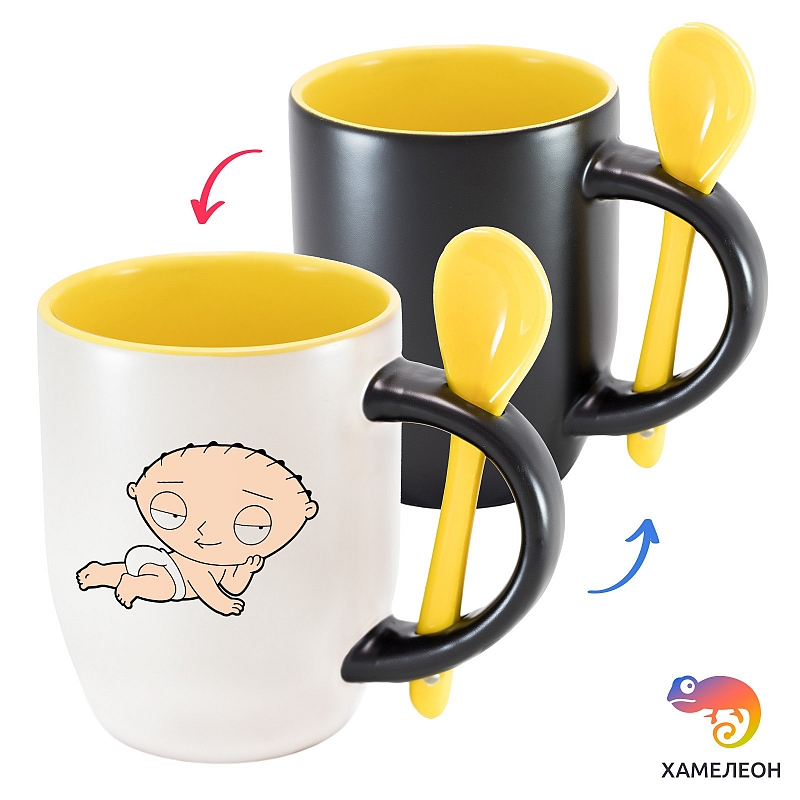 Кружка хамелеон Stewie Griffin в подгузнике - # 3 Кружка хамелеон Stewie Griffin в подгузнике #3
