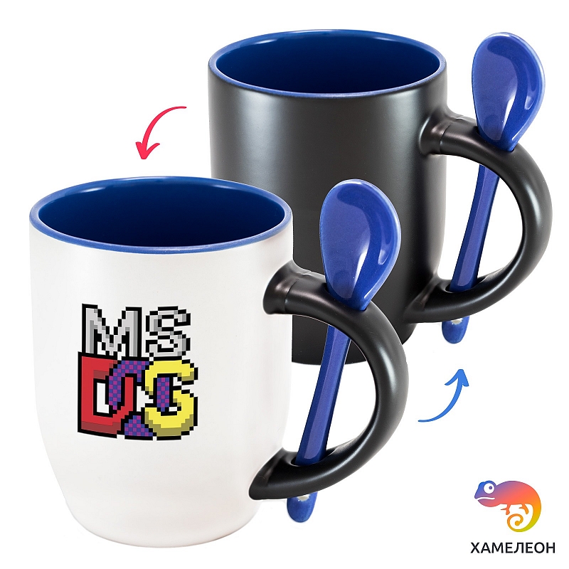 Кружка хамелеон MS-DOS - # 1 Кружка хамелеон MS-DOS #1