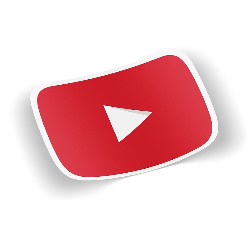 Стикер YouTube Play - # 1 Стикер YouTube Play #1