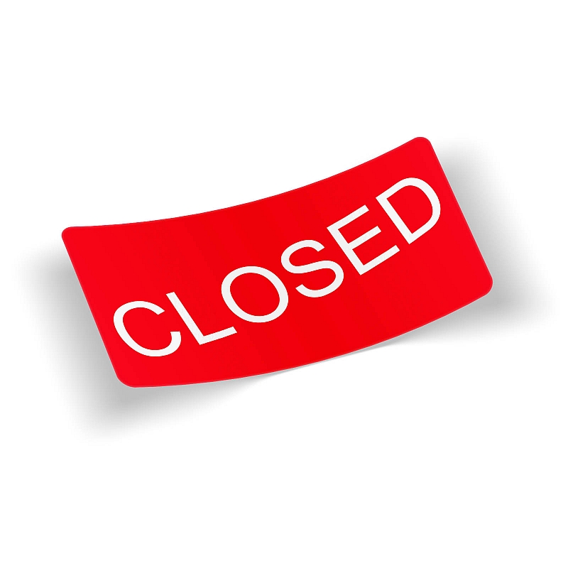 Стикер closed - # 1 Стикер closed #1