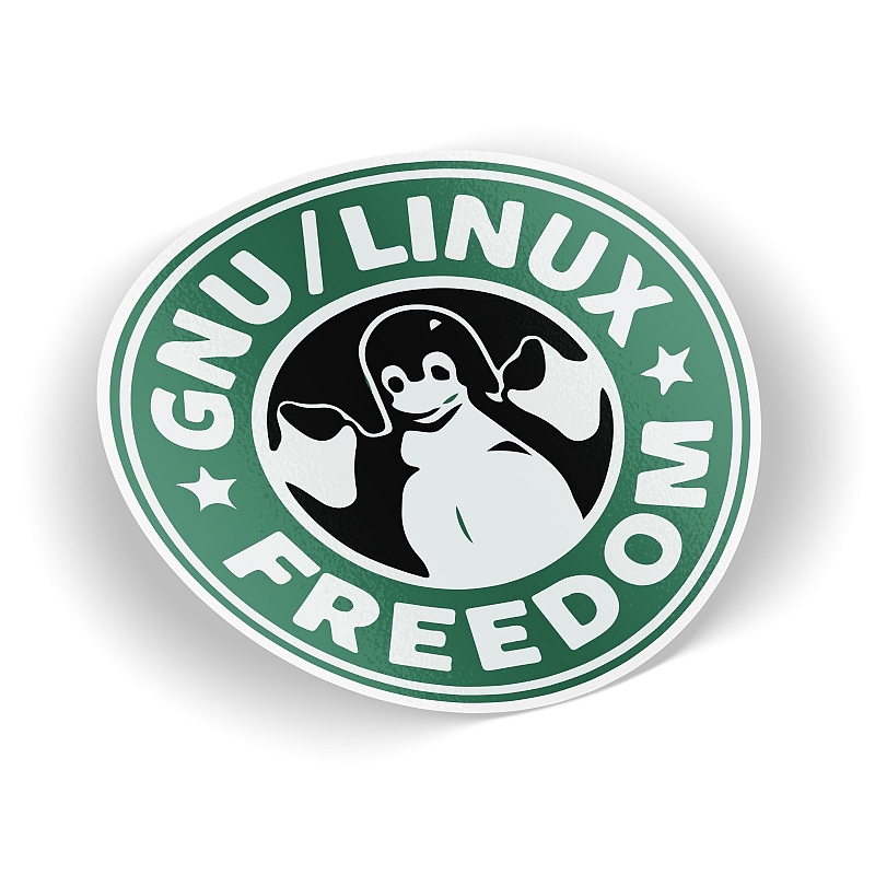 Стикер GNU Linux Freedom - # 1 Стикер GNU Linux Freedom #1