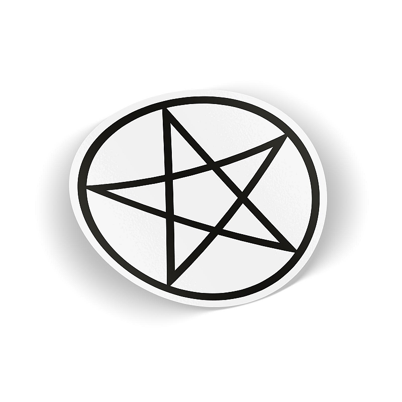 Стикер Pentagram black #1