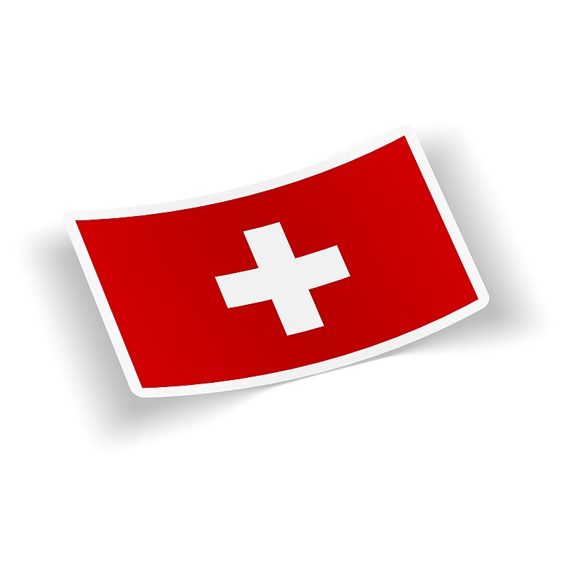 Стикер Флаг Швейцарии #1