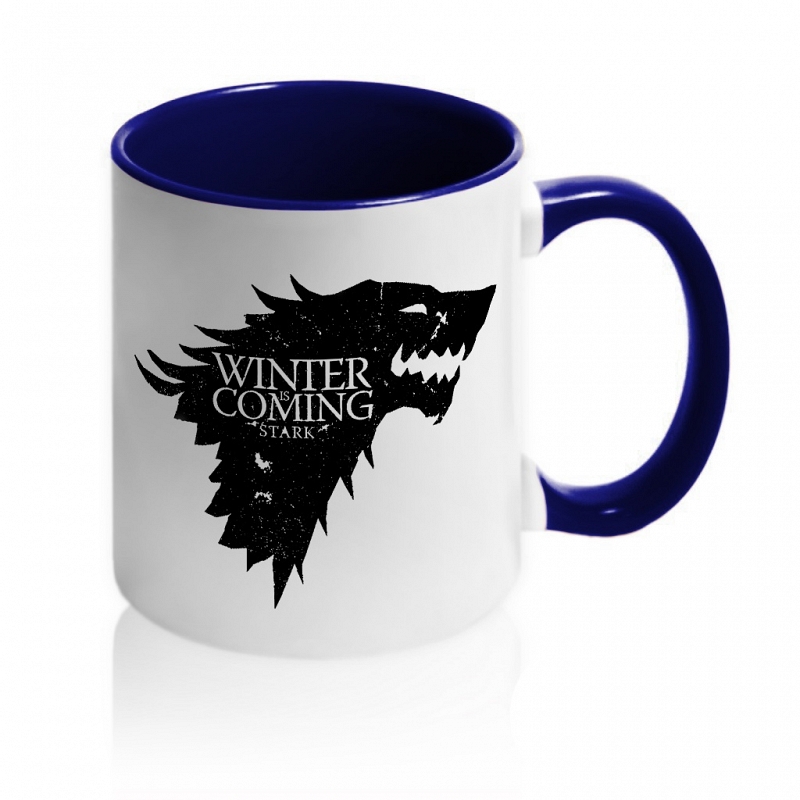 Кружка Winter is Coming черная - # 5 Кружка Winter is Coming черная #5