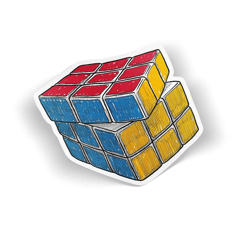 Стикер Кубик Рубика #1
