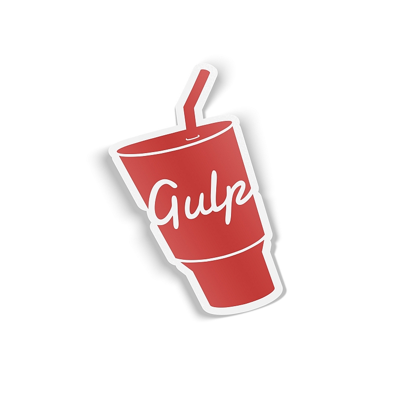 Стикер Gulp Logo - # 1 Стикер Gulp Logo #1