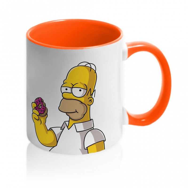 Кружка Гомер Симпсон с пончиком #2
