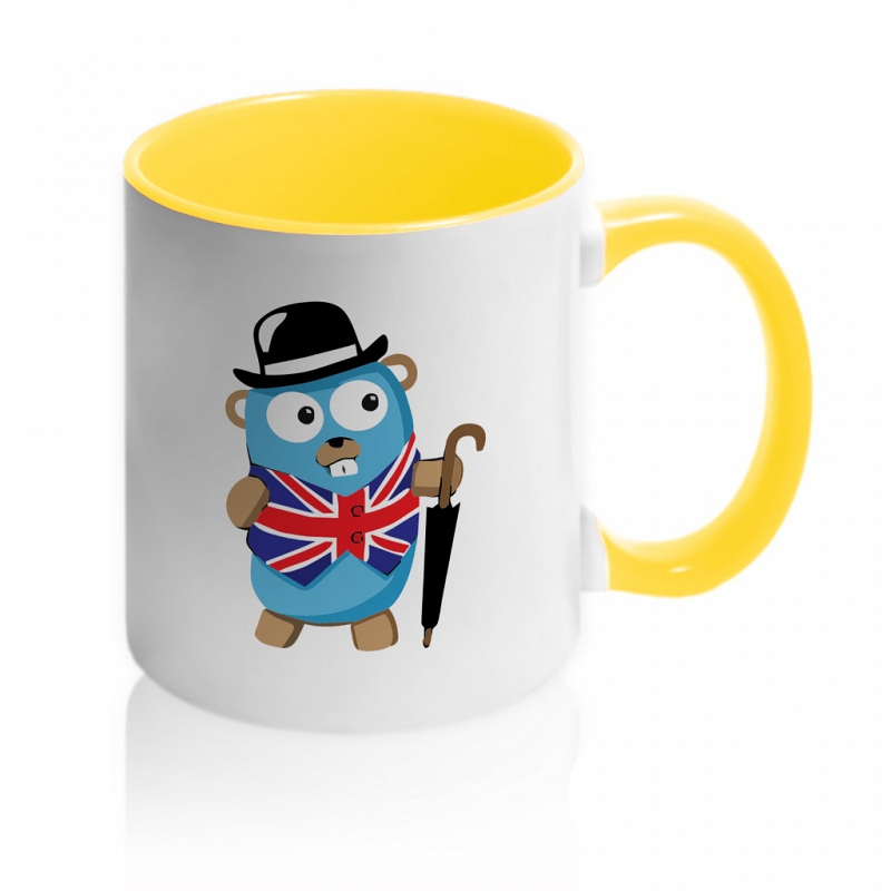 Кружка Golang gentleman - # 4 Кружка Golang gentleman #4