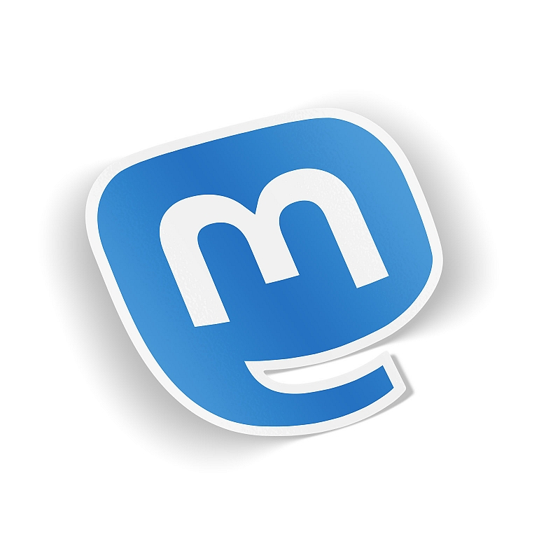 Стикер  Mastodon icon logo #1