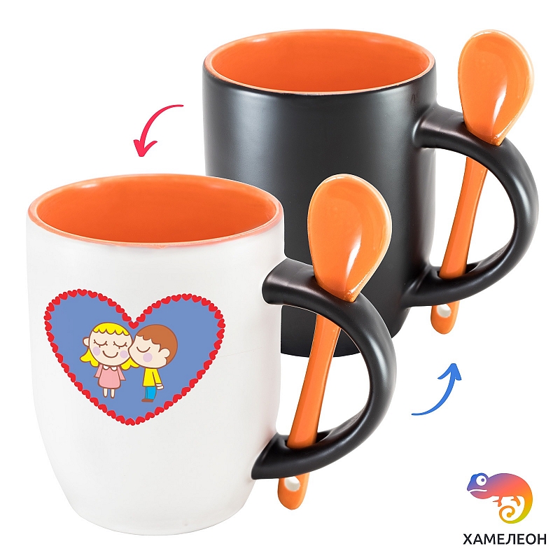 Кружка хамелеон «Поцелуйчик» - # 2 Кружка хамелеон «Поцелуйчик» #2