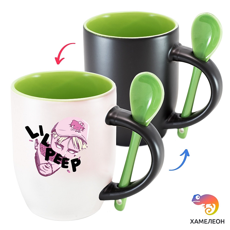 Кружка хамелеон Lil Peep - # 4 Кружка хамелеон Lil Peep #4