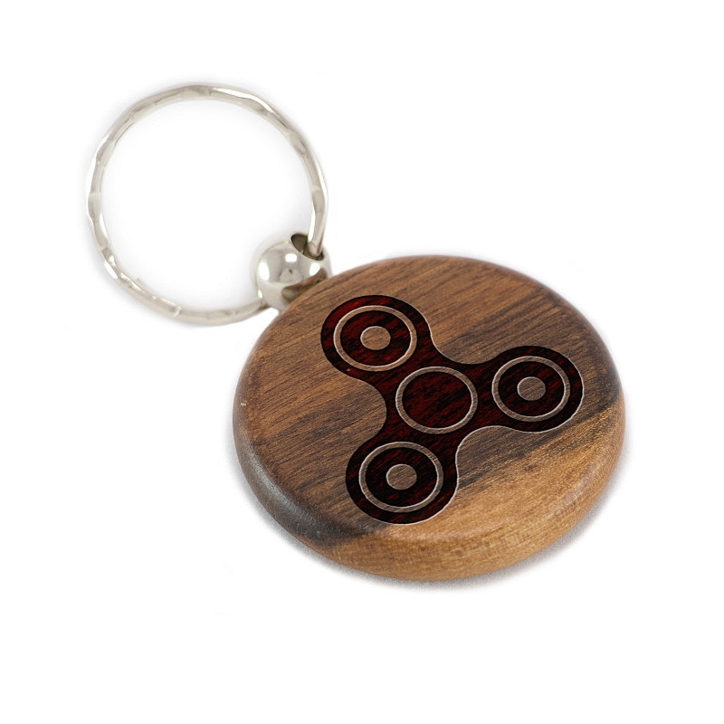 Брелок спиннер из дерева - # 2 Брелок спиннер из дерева #2