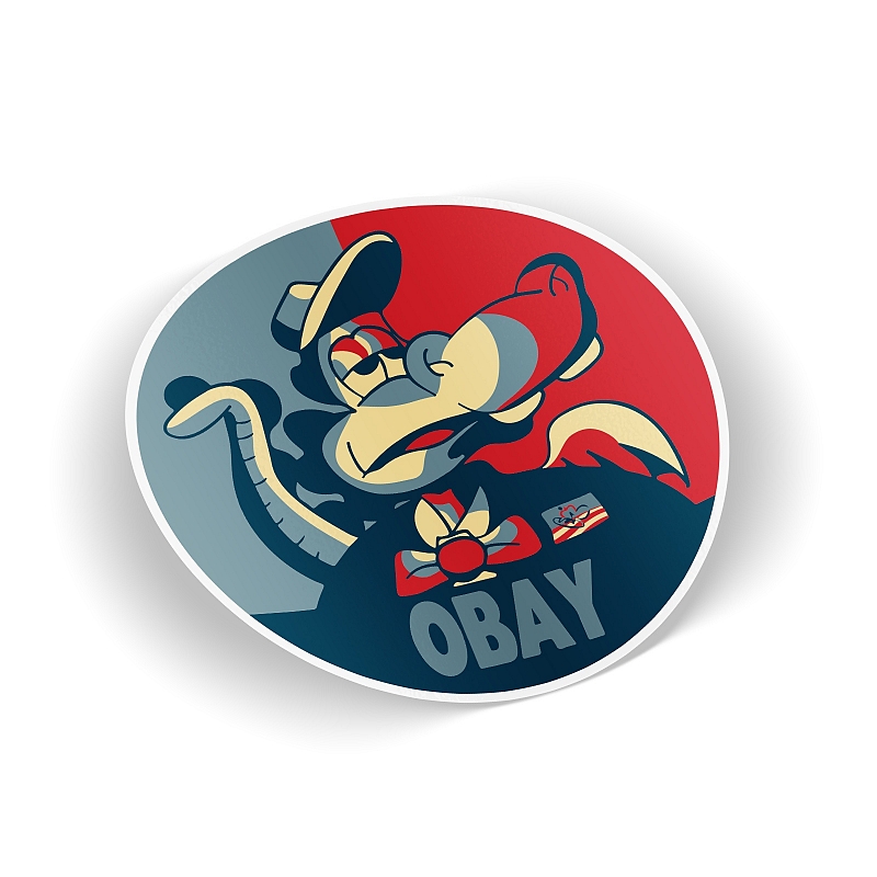 Стикер OBAY крокодил - # 1 Стикер OBAY крокодил #1