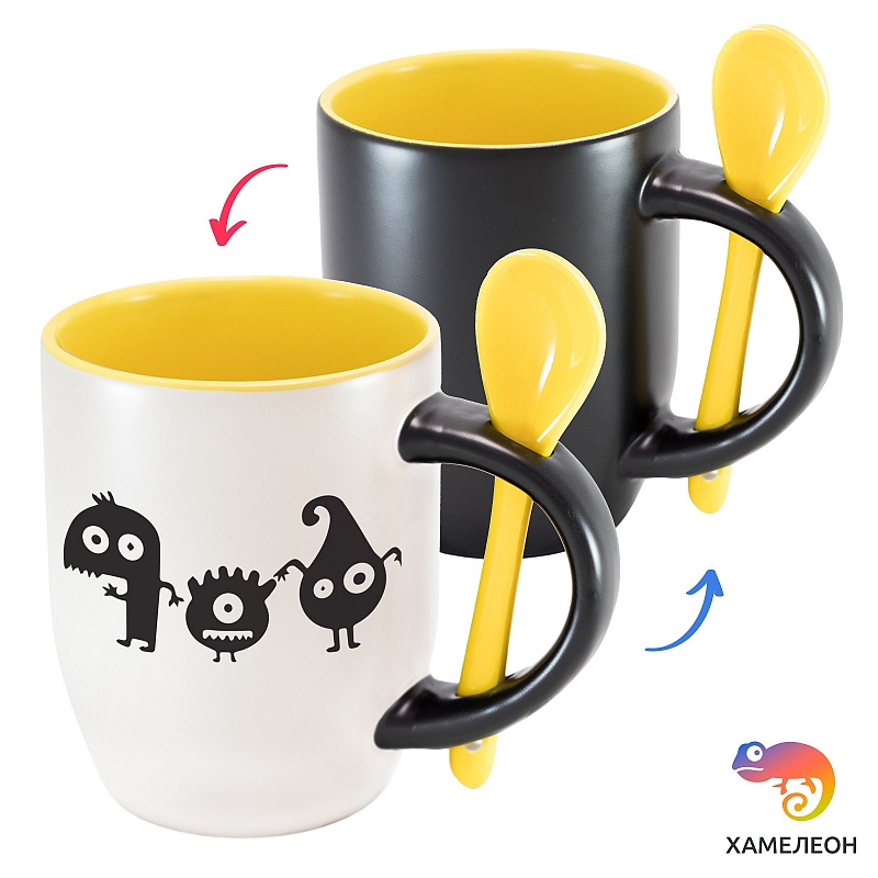 Кружка хамелеон «Чудики» - # 2 Кружка хамелеон «Чудики» #2