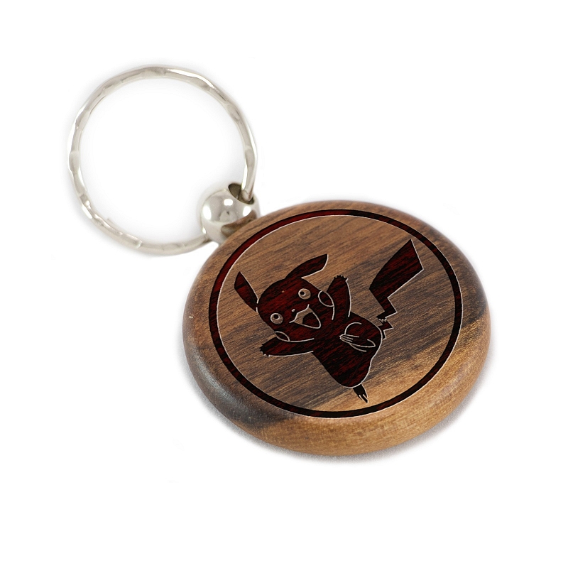 Брелок Pikachu из дерева - # 2 Брелок Pikachu из дерева #2