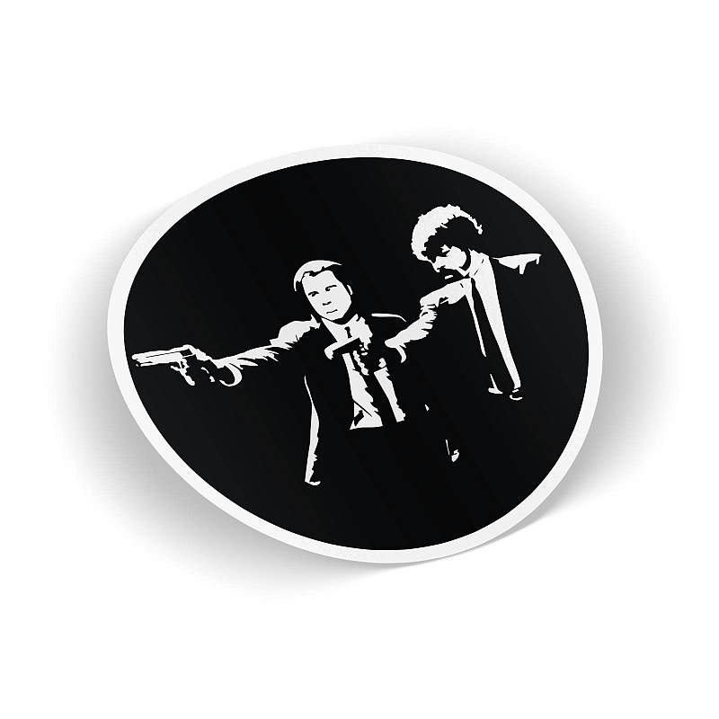 Стикер Криминальное чтиво - # 1 Стикер Криминальное чтиво #1