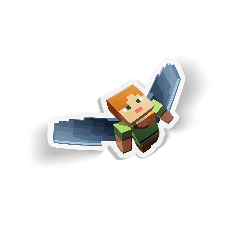 Стикер Minecraft Alex Fly #1