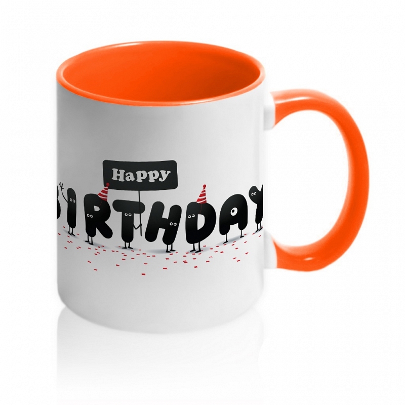 Кружка Happy Birthday в мрачных тонах - # 2 Кружка Happy Birthday в мрачных тонах #2