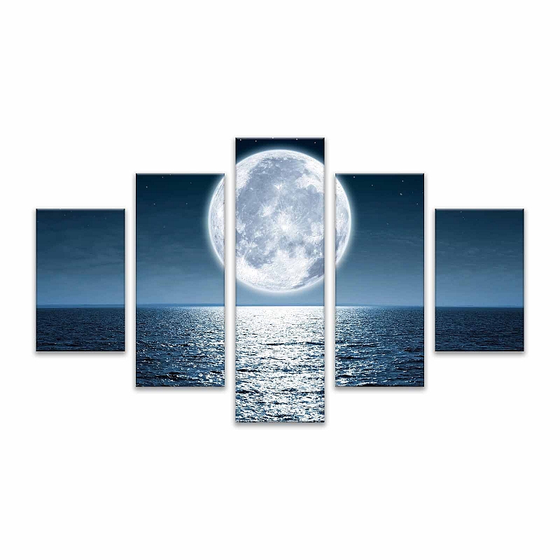 Модульная картина Лунная гладь - # 1 Модульная картина Лунная гладь #1