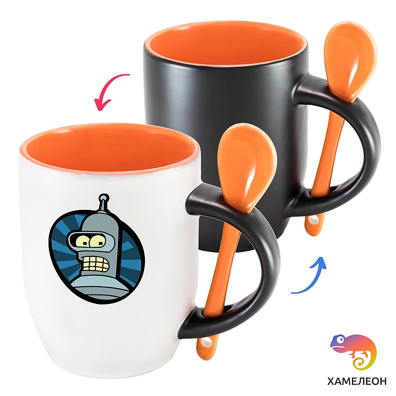 Кружка хамелеон Бендер Сгибальщик - # 4 Кружка хамелеон Бендер Сгибальщик #4