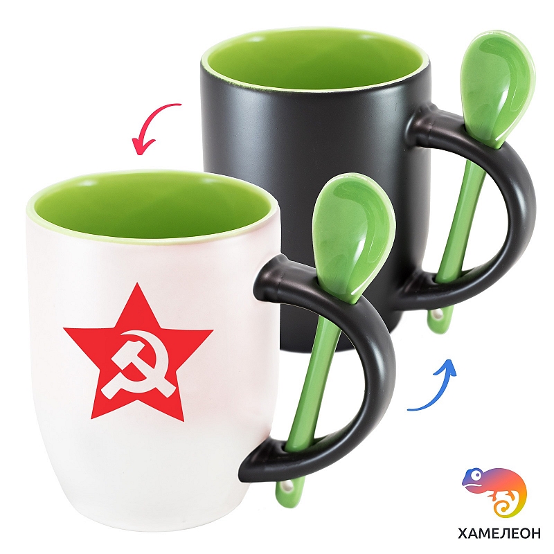 Кружка хамелеон Звезда СССР - # 2 Кружка хамелеон Звезда СССР #2