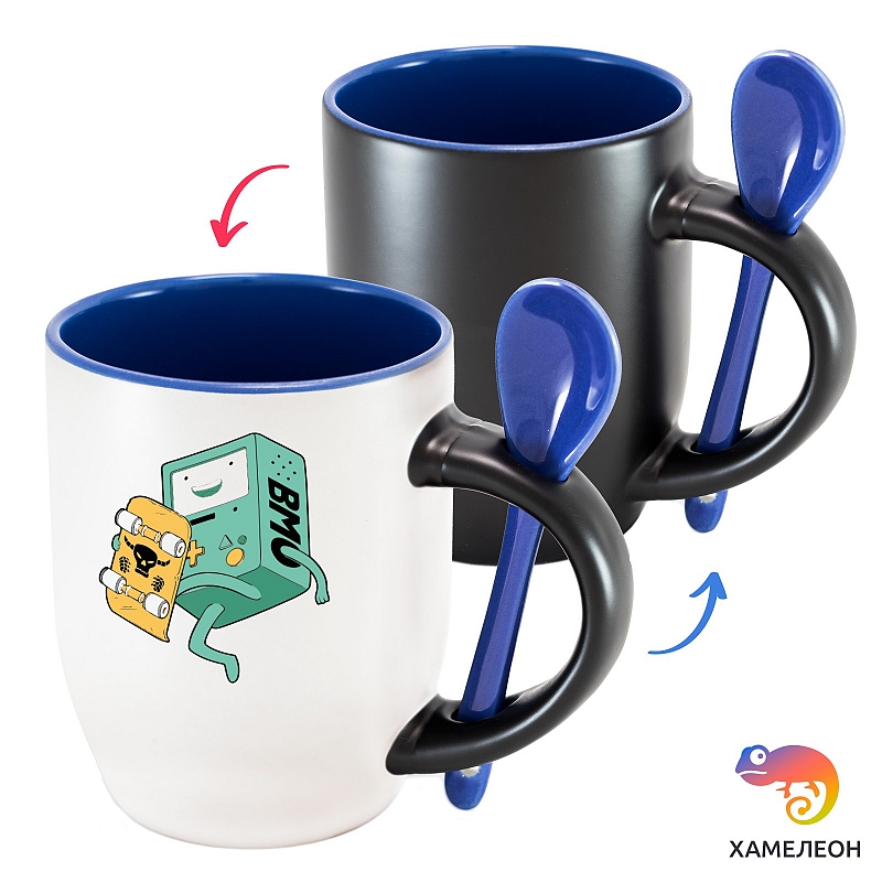 Кружка хамелеон Adventure Time: BMO's Skateboard - # 2 Кружка хамелеон Adventure Time: BMO's Skateboard #2
