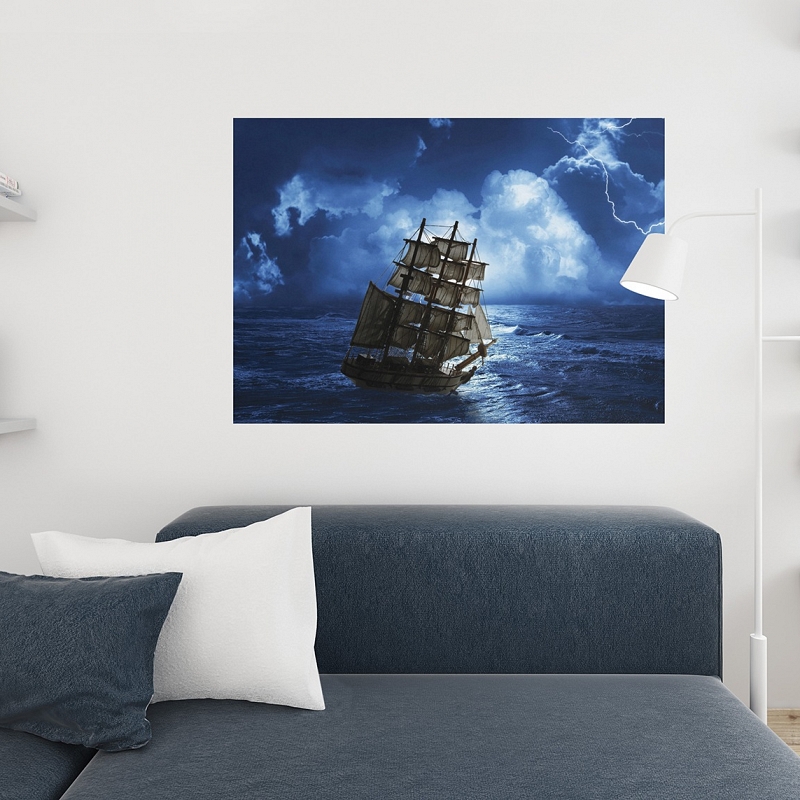 Постер «Парусник в шторме» - # 2 Постер «Парусник в шторме» #2