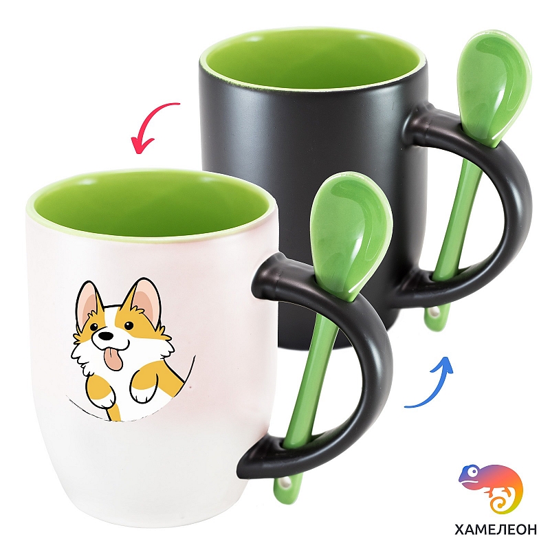 Кружка хамелеон Corgi - # 2 Кружка хамелеон Corgi #2