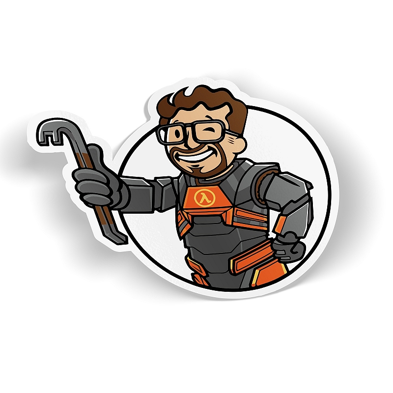 Стикер Half-Life: Гордон Фримен - # 1 Стикер Half-Life: Гордон Фримен #1