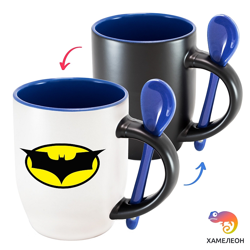 Кружка хамелеон Batman (logo) - # 3 Кружка хамелеон Batman (logo) #3