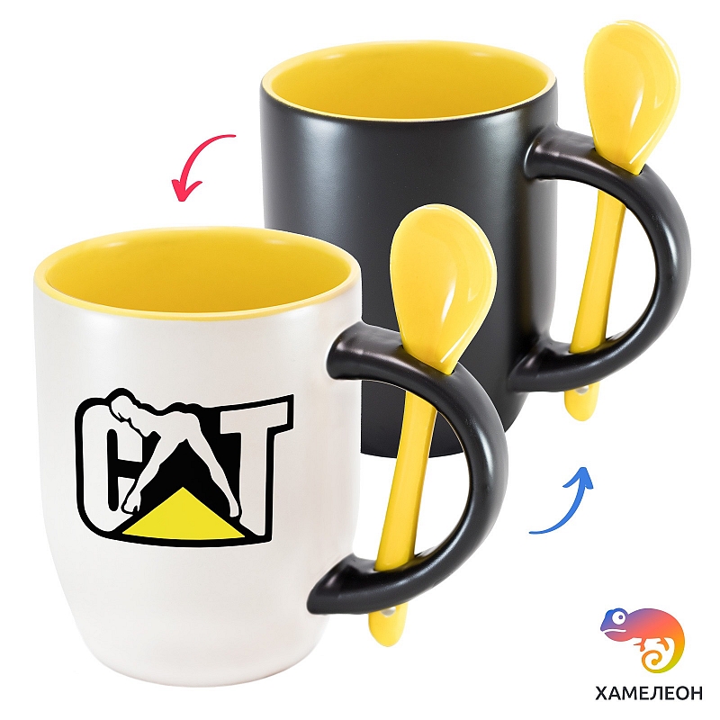 Кружка хамелеон Cat Girl - # 1 Кружка хамелеон Cat Girl #1
