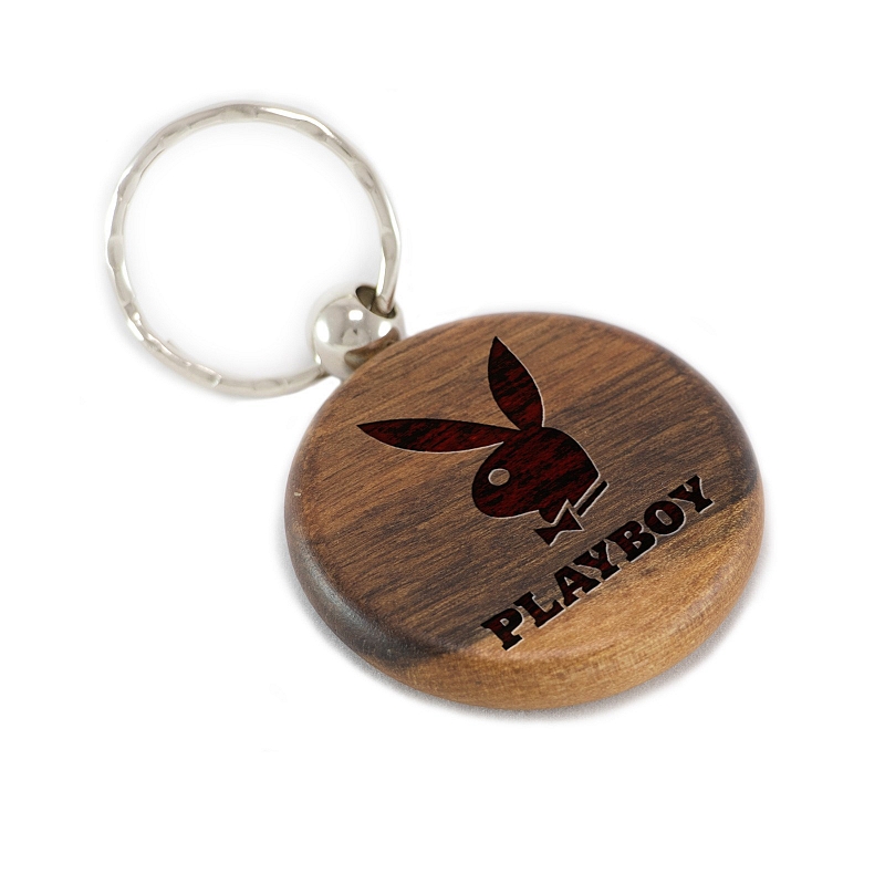 Брелок Playboy из дерева - # 2 Брелок Playboy из дерева #2