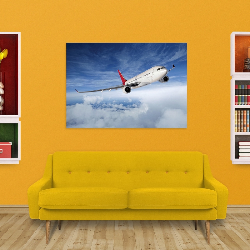 Постер Самолет в небе (большой) #2