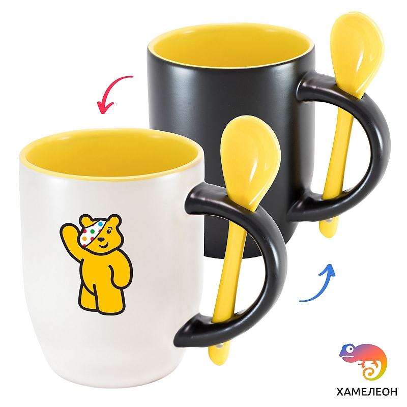 Кружка хамелеон Pudsey and Pudsey - # 1 Кружка хамелеон Pudsey and Pudsey #1