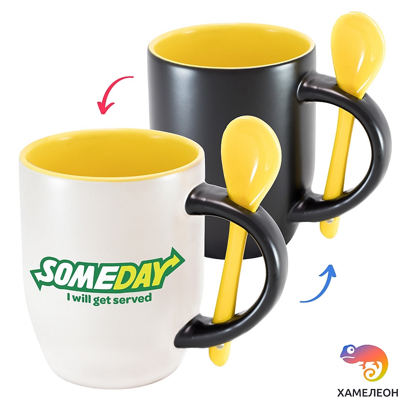 Кружка хамелеон Someday i will get served - # 3 Кружка хамелеон Someday i will get served #3