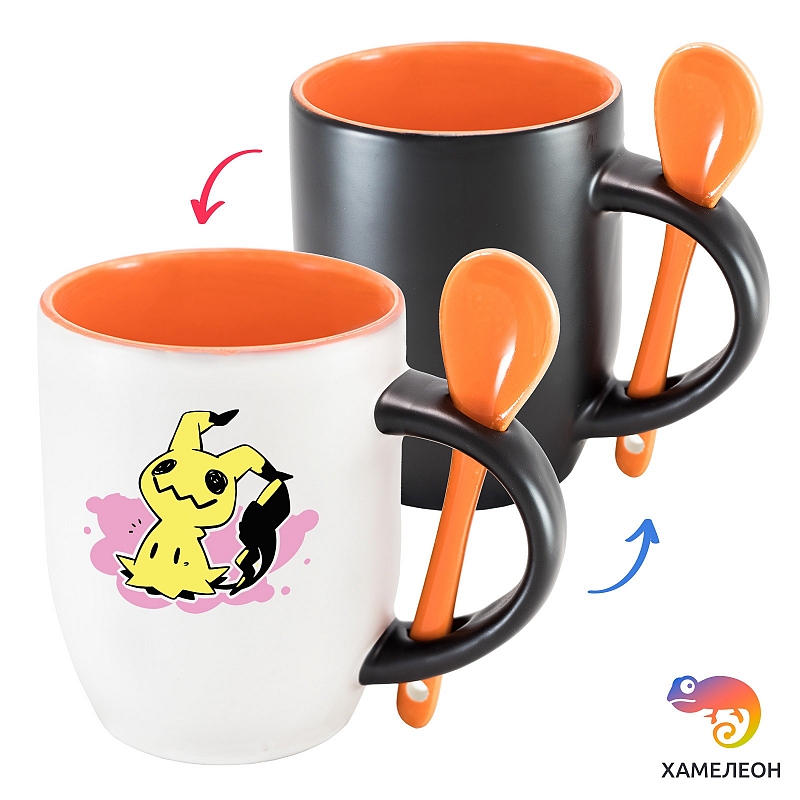 Кружка хамелеон Pikachu Mimikyu - # 4 Кружка хамелеон Pikachu Mimikyu #4