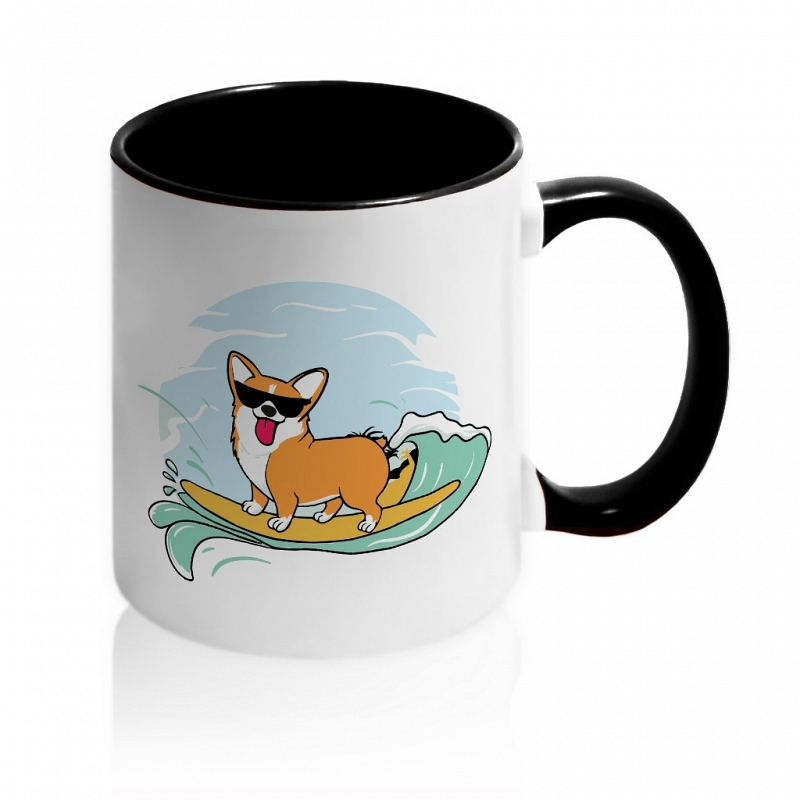 Кружка Corgi Water Skiing - # 4 Кружка Corgi Water Skiing #4