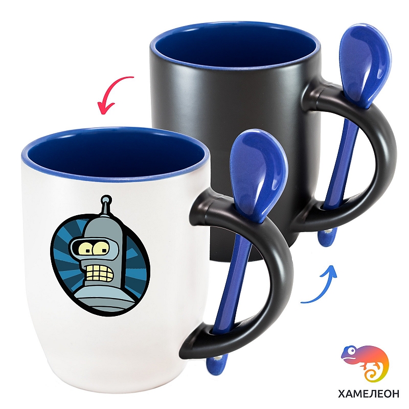 Кружка хамелеон Бендер Сгибальщик - # 1 Кружка хамелеон Бендер Сгибальщик #1