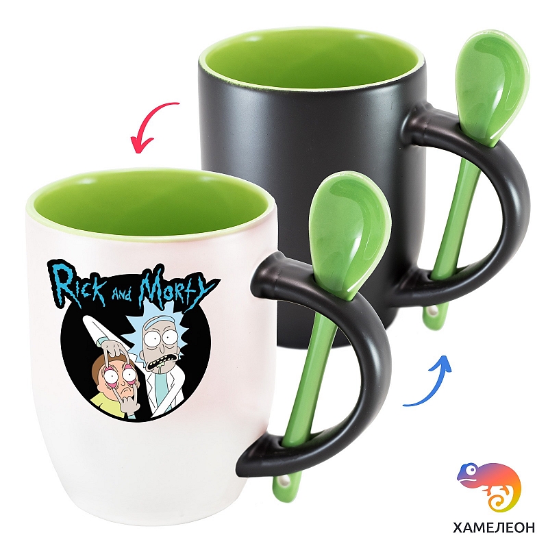 Кружка хамелеон Рик и Морти - # 4 Кружка хамелеон Рик и Морти #4