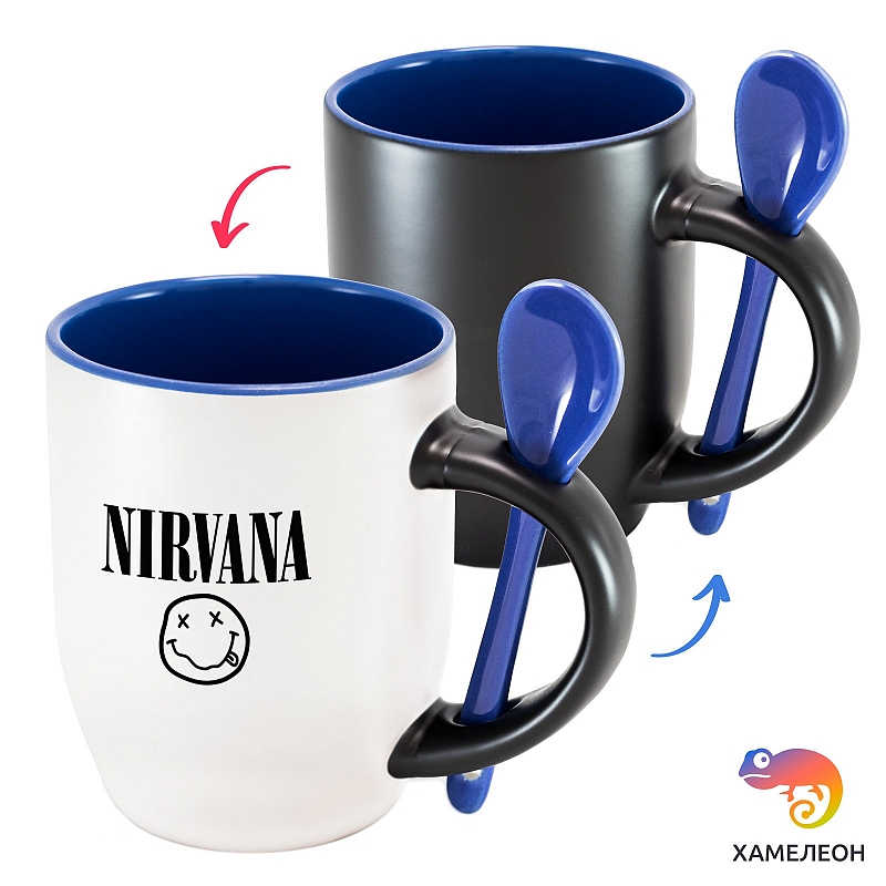 Кружка хамелеон Nirvana (logo) - # 3 Кружка хамелеон Nirvana (logo) #3