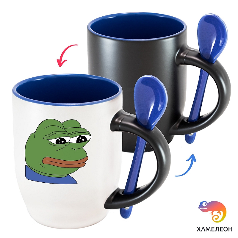 Кружка хамелеон «Лягушонок Пепе» - # 2 Кружка хамелеон «Лягушонок Пепе» #2