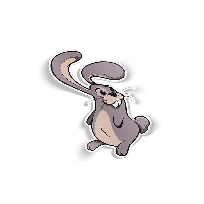 Стикер заяц - # 1 Стикер заяц #1