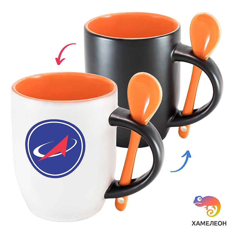 Кружка хамелеон Роскосмос - # 2 Кружка хамелеон Роскосмос #2