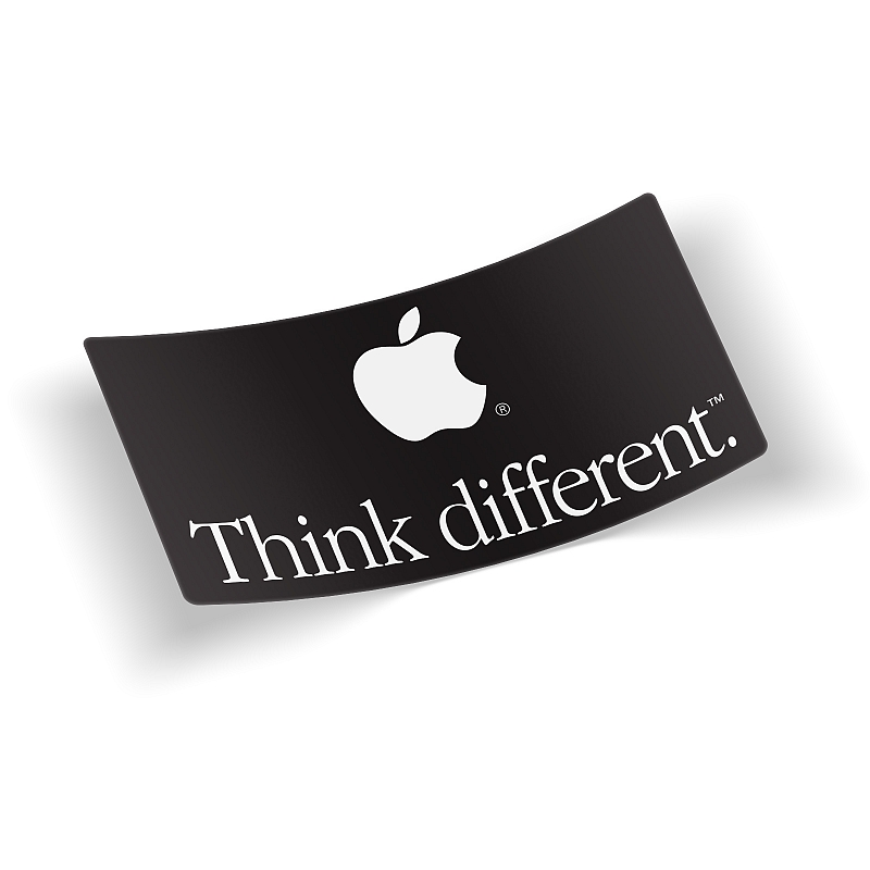 Стикер Apple - Think Different - # 1 Стикер Apple - Think Different #1
