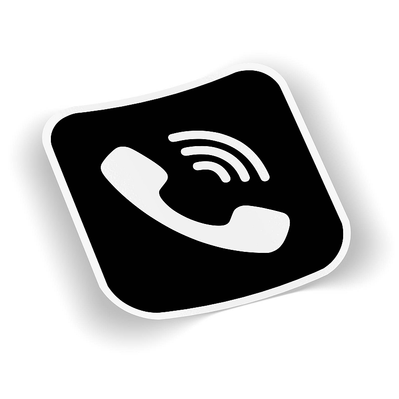 Стикер Viber black - # 1 Стикер Viber black #1