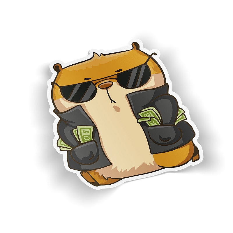 Стикер «Хомяк Сеня» - Gangna - # 1 Стикер «Хомяк Сеня» - Gangna #1